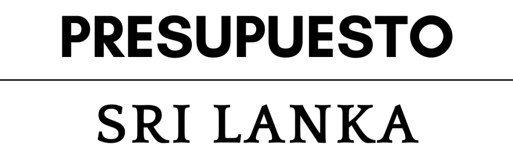 Presupuesto Sri Lanka